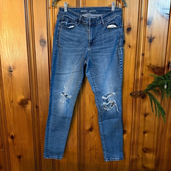 Old Navy Rockstar skinny distressed jeans - Picture 1 of 8